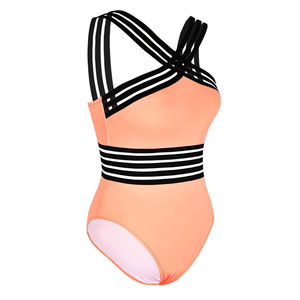 Maillot de bain une pièce sans couture en tissu de qualité supérieure, fabriqué en usine, avec logo personnalisable, style tendance, imprimé plage, prix très bas - Product Image 3