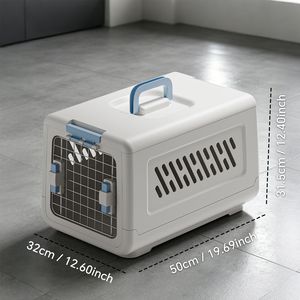 Lettiera per Gatti XXL Spaziosa Bianca a Guscio Chiuso Anti-Tracciamento con Maniglia per Gatti da Viaggio, Realizzata in Materiale Durevole per Animali Domestici - Product Image 2