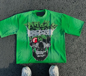 T-shirt formel pour homme en coton 100% tricoté à manches courtes, coupe droite, épaules tombantes, col en V, qualité supérieure, motif, grandes tailles, OEM - Product Image 6