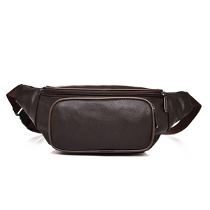 Sac banane unisexe en cuir PU vintage tendance avec fermeture éclair, noir, pour usage quotidien décontracté - Product Image 4