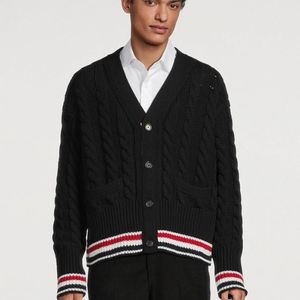 Manufactory Wholesale 2026 New Customizable Solid Winter Single Breasted Button Knitted <b>Cardigans</b> with Customize Logo - Product Image 1