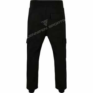 Ensemble de survêtement sportif pour homme en taille plus, automne-hiver, en molleton 100% coton, logo personnalisé, respirant, séchage rapide - Product Image 4