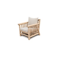 Conjunto de Sofás para Exteriores de Madera de Teca, Diseño Moderno y Confortable con Ramas Naturales, Muebles de Jardín, Producto de Indonesia