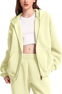 Sudadera con Capucha Extra Grande para Mujer, con Cierre Completo, de Felpa de Algodón Premium, con Logotipo Personalizado, Proveedor de Marca Privada - Product Image 4