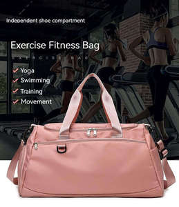 Factory Custom Logo Print Waterproof With Lined Weekend <b>Travel</b> <b>Duffel</b> <b>Bags</b> Unisex Easy Carry Design Foldable Gym Sports <b>Bags</b> OEM - Product Image 4