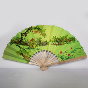 Abanicos plegables decorativos de bambú, precio competitivo, abanico de mano de seda al por mayor, suministro del fabricante - Product Image 1