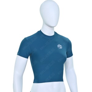 Haut court moulant extensible pour femme, nouveau style, très tendance, doux, couleur unie, pour le yoga et la gym - Product Image 4