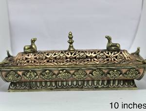 Nouvel Arrivage : Ensemble de Mantras Auspicieux, Brûleurs d'Encens Tibétains en Cuivre avec Boîte, Bois de Santal Longue Durée, Pour Toutes Saisons - Product Image 6