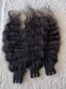 Fabricantes indios exportados directamente Recién llegado Tamaño personalizado 100g Indian Virgin Remy Hair Soft Natural Machine Double - Product Image 5