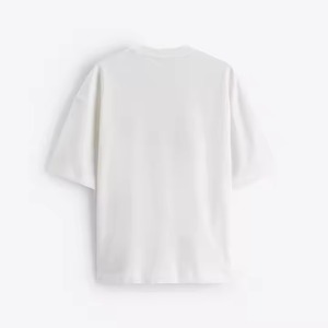 Camiseta de Hombre de Lujo, 100% Algodón, Cuello Redondo, Hombros Caídos, Estilo Urbano, Personalizable con Logotipo, Tallas Grandes - Product Image 3