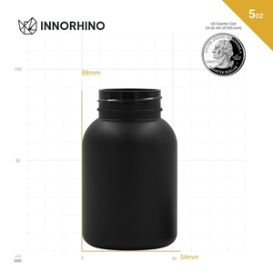 Premium 150ml 180ml PET Wide-mouth Boston Packer <b>Bottles</b> with CR Lid for Supplement <b>Pills</b> Packaging White/Black/Brown/Green/OEM - Product Image 2