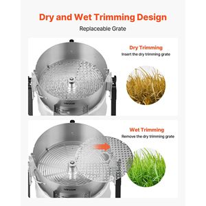 Trimmer Elettrico Manuale 2-in-1 per Foglie e Germogli, Lame Affilate in Acciaio Inox da 16 Pollici, Tipo Umido/Secco, Attrezzo da Giardino con Supporto - Product Image 2