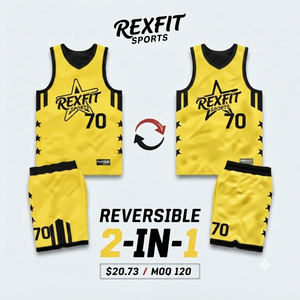 Ensemble d'uniformes de basketball personnalisés, maillot sans manches et short sublimés, vêtements de sport respirants, tenue d'entraînement d'équipe, OEM - Product Image 2