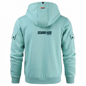 Nueva Sudadera con Capucha Personalizada para Hombre, Corte Regular, Algodón Mezclado, Color Sólido Informal, Sudadera con Capucha para Invierno, Bolsillo de Forro Polar, Transpirable - Product Image 2