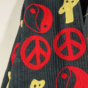 เสื้อแจ็คเก็ต Evil Eye เสื้อแจ็คเก็ต Peace Sign เสื้อแจ็คเก็ตหยินหยาง เสื้อแจ็คเก็ตโบโฮ เสื้อแจ็คเก็ตสำหรับงานเทศกาล เสื้อแจ็คเก็ตฮิปปี้ เสื้อแจ็คเก็ตแบบควิลท์ - Product Image 2