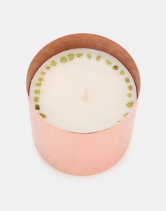 Elegant design hammered pure copper shiny polished scented candle <b>jar</b> with lid decorative candle container luxury candle <b>jar</b> - Product Image 2