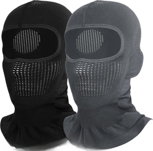 Pasamontañas Negro Unisex Premium, Cubre Rostro Completo, Transpirable, Impermeable, para Esquí al Aire Libre, Talla Adulto 56-58CM - Product Image 3