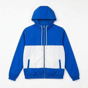 New Wholesale Custom Logo Blue White Men's Nylon Lightweight <b>Wind</b> <b>Breaker</b> Shorts Sets For Summer Wear Men Set Streetwear Hoodies - Product Image 2