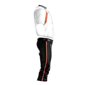 Ropa Deportiva Personalizada, Uniformes de Béisbol Personalizados, Jersey con Logotipo Personalizado, Jersey de Béisbol Negro con Detalles Dorados - Product Image 2