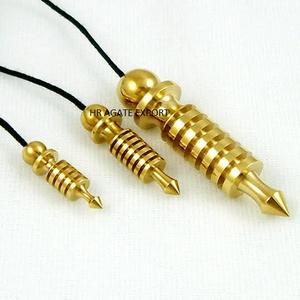 Pendule en laiton en métal en spirale Pendule en métal en laiton en gros Pendules de commande en or de qualité supérieure - Product Image 2