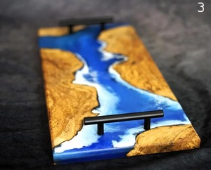 Top Selling <b>Epoxy</b> Rein and Wooden Serving Tray Custom Resin <b>Epoxy</b> Wooden Serving Tray for Home ,Restaurants & Hotel Christmas - Product Image 1