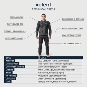 Chaqueta de Motociclismo Personalizada de Cordura Textil con Paneles de Protección de Precisión, Chaqueta de Motociclista para Turismo, Equipo de Moto para Hombre OEM - Product Image 5