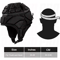 Casco de Rugby con Acolchado Suave para Fútbol, Protector de Cabeza para Jóvenes, Gorra de Scrum para Niños, Tallas Mediana y Grande