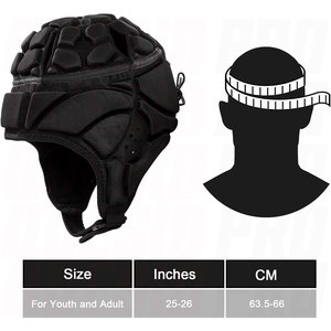 Casque de rugby rembourré souple pour la protection de la tête, idéal pour le football et le rugby, protège-tête pour jeunes, casquette de scrum pour enfants, tailles moyenne et grande - Product Image 2