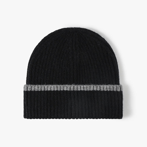 Gorros de Punto Personalizados al por Mayor, de Spandex/Algodón, Cálidos para Invierno, con Estampado de Goma en Relieve, Ajustables, Unisex, OEM/ODM, Marca Privada de Fábrica - Product Image 1
