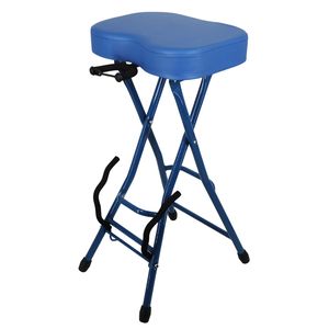 Tabouret de guitare pliable robuste 5Core, chaise rembourrée de 3,15 po avec repose-pieds intégré et support, siège pour instrument de musique - Product Image 1