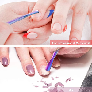 Herramienta Empujadora de Cutículas Personalizable de Alta Calidad, Kits de Manicura, Diseño Cuadrado de Doble Cara, Acero Inoxidable - Product Image 6