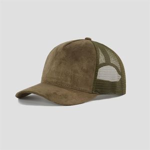 Custom Trucker Caps Wholesale Mesh Snapback Hats With Woven <b>Patch</b> 6 Panel Adjustable Baseball Cap For Outdoor Retail Collections - Product Image 5