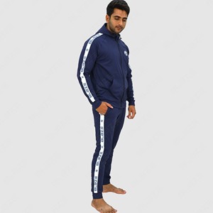 Conjunto de chándal deportivo con logotipo personalizado de alta calidad para hombre, chándal de manga larga para correr, chándal de dos tonos para invierno - Product Image 4
