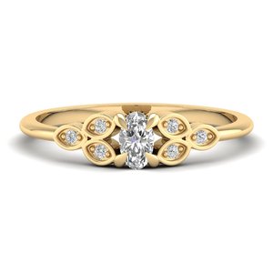 Anillo solitario REYES de nuevo diseño en oro sólido de 14K con diamante ovalado de 0.25 quilates, cultivado en laboratorio mediante HPHT CVD, para mujer, regalo de boda, joyería. - Product Image 6