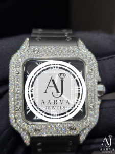 Montre mécanique automatique carrée Aarva Jewels Iced Out pour homme, bijoux de luxe hip-hop - Product Image 3