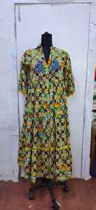 Haute qualité Floral travail à la main kurti conception femmes robe pour la fête porte décontracté - Product Image 3