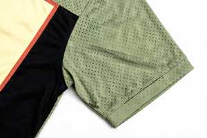 Ensemble d'uniformes de football unisexe en maille respirante, couleur verte, col en V, manches courtes, short, ensemble uniforme - Product Image 5