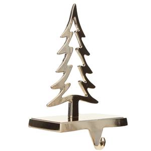 Soporte para Calcetines Navideños de Metal Plateado con Diseño Clásico, Base Antideslizante, Gancho Resistente para Chimenea o Repisa, para Calcetines Pesados - Product Image 2