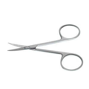 Ciseaux délicats Bonn 3 1/2″ à lames courbées de 15 mm en acier inoxydable, instrument chirurgical de microchirurgie pour la coupe de tissus fins - Product Image 2