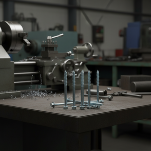 สกรูเกลียวบางส่วนหัวหกเหลี่ยมเหล็กกล้าคาร์บอนชุบสังกะสี คลาส 4.8 และ 6.8 ขนาด M6-M12 เมตริกและนิ้ว มาตรฐาน DIN/ANSI PDC - Product Image 1