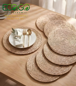 Eco2go Vietnam Handcrafted Heat-Resistant Natural Sedge Grass, Water Hyacinth <b>Placemat</b> Dining Table Mat Wholesale for Shops - Product Image 4