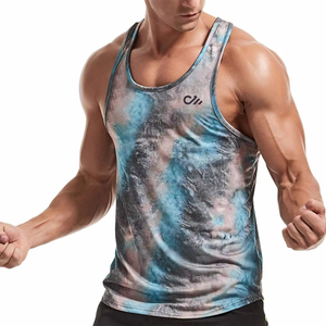 Nueva Llegada, Logotipo Personalizado, Precios al por Mayor, Camiseta sin Mangas 100% Algodón para Hombre, Teñida en Color Liso y de Secado Rápido - Product Image 1