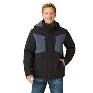 New Arrival Outdoor Warm Winter Softshell <b>Jackets</b> Black Color Side Inner <b>Zipper</b> <b>Pockets</b> Softshell Outdoor <b>Jackets</b> For Adults - Product Image 1