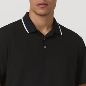 Comfortable Daily Wear Bulk Apparel Production Modern Turn <b>Down</b> Collar Tee For Men Factory Direct Premium Design Stretch Fabric - Product Image 2