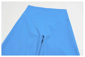 Conjunto de Yoga de 3 Piezas: Chaqueta con Cremallera y Cuello Alto, Sujetador Cruzado, Leggings Acampanados de Cintura Alta, Leggings Anchos de Cintura Alta, Conjuntos de Entrenamiento Personalizados - Product Image 6
