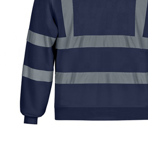 Sudadera de Seguridad de Alta Visibilidad Premium con Franjas Reflectantes, Ropa de Trabajo, Sudadera Industrial de Seguridad, Chaqueta de Alta Visibilidad - Product Image 3