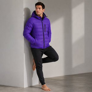 Blouson matelassé léger à capuche offrant une isolation fiable, un confort doux, un style élégant, idéal pour les tenues quotidiennes par temps froid. - Product Image 6