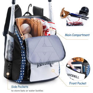 Vente en ligne de sacs de baseball personnalisés en gros, nouveaux arrivages de sacs de baseball, sacs de baseball fabriqués au Pakistan - Product Image 2
