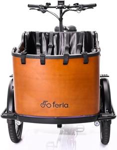 Vélo cargo électrique avec batterie longue autonomie, cadre robuste, assistance au pédalage et solution de livraison urbaine écologique - Product Image 2