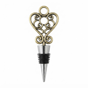 Nautical Anchor Wine <b>Bottle</b> <b>Stopper</b> Silver Metal Decorative Bar Accessory With Rope Detail And Reusable Cork For Coastal Home - Product Image 5